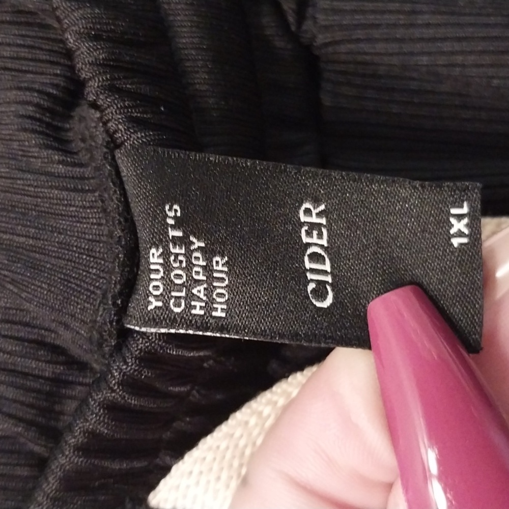 TRENDING CIDER BRAND WIDE LEG PALLAZO pant size 1X - Picture 8 of 11